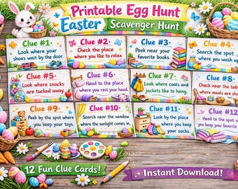 Easter Egg Hunt Clues Printable