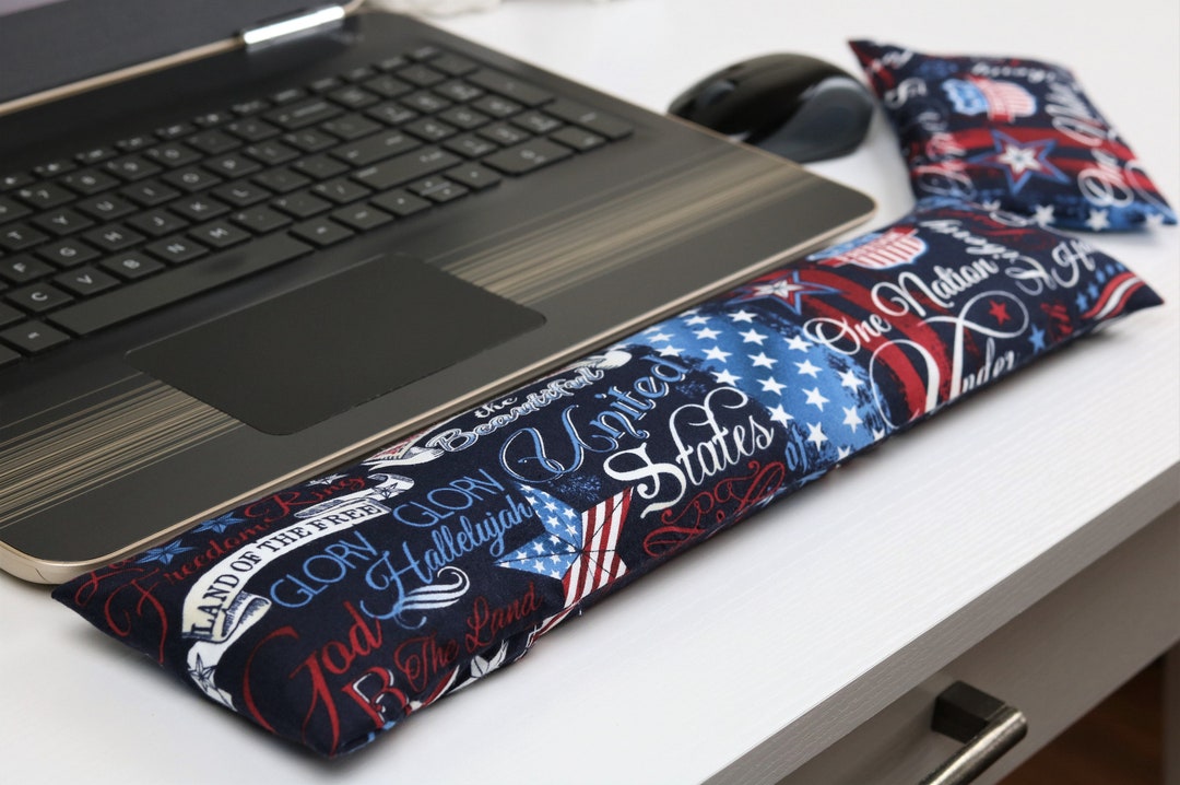 The Original Wrist Rest, Red White Blue Patriotic Wrist Rest Set With