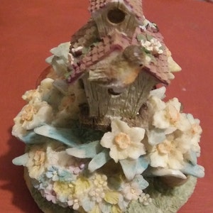 Adorno para velas con forma de casita de pájaros vintage: Decoración de nido de pájaro, 3 opciones a elegir imagen 6