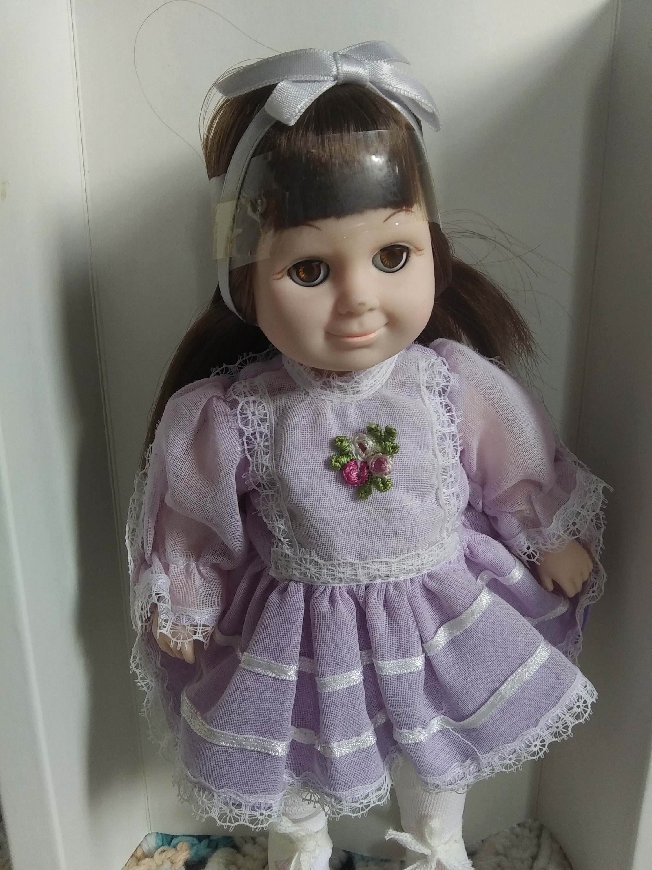 ワンピース Katie Doll agent doll one-piece white Beautiful Simon & Halbig 949 — Carmel Doll Shop