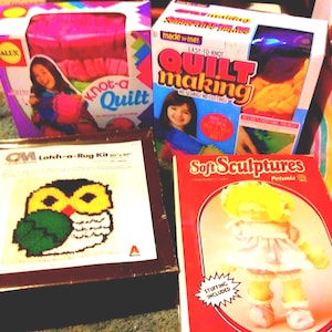 Complete Craft Kits, Doll, Owl Latch Hook, No Sew Fleece Quilt, Choice of 4