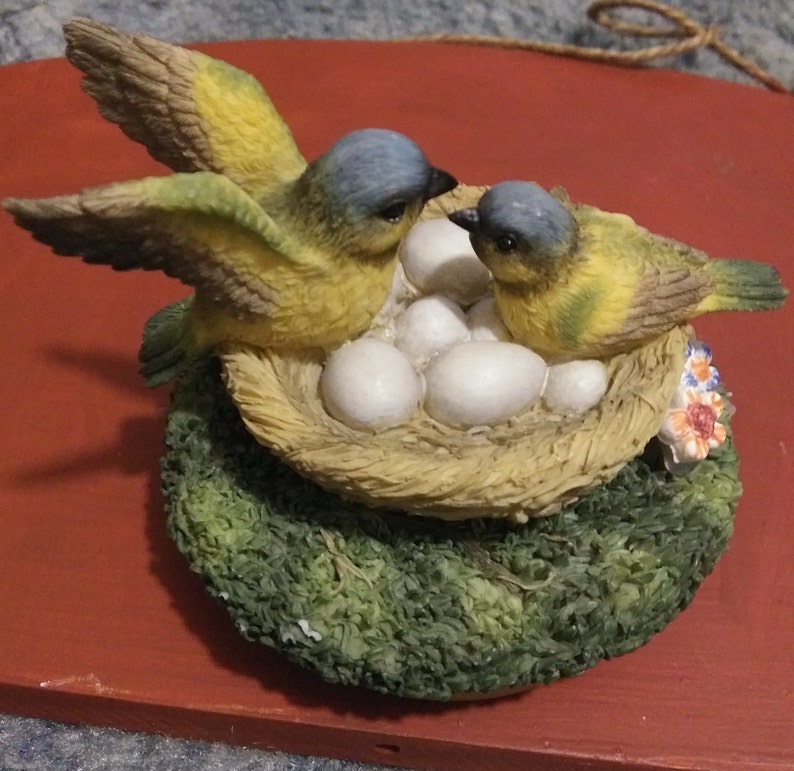 Adorno para velas con forma de casita de pájaros vintage: Decoración de nido de pájaro, 3 opciones a elegir birds nest
