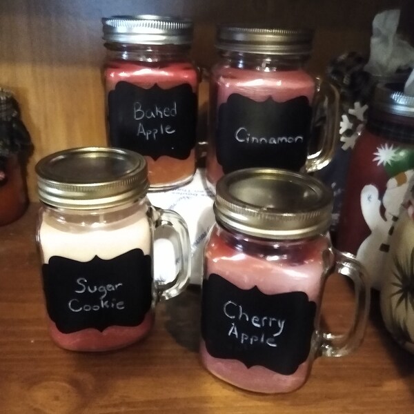 Mason Jar Candles Etsy