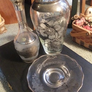 25th Wedding Anniversary Czechoslovakian Crystal