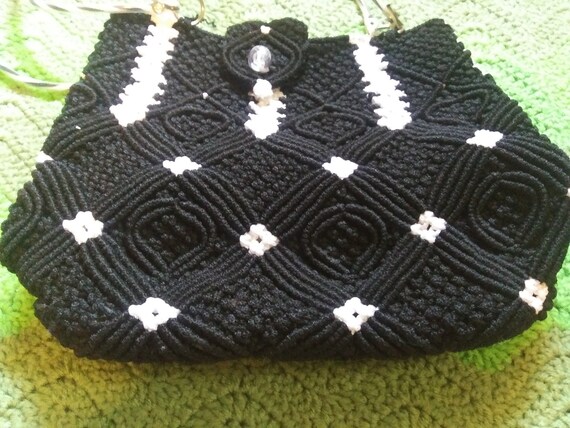 Vintage Choice of 4 Macrame Handmade Shoulder Bag… - image 2