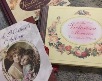 Choice of 3 Victorian Style Photo Books, Vintage