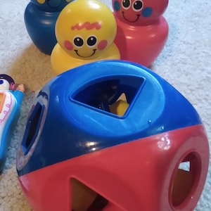 Choice of  Vintage Collectible Toys, Fisher Price Bowling, Tupperware Shape Ball