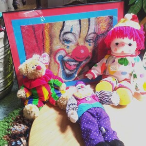 Diamond Point Happy Clown, Attic Treasures Piccadilly Ty Clown, Clown Sucking Thumb, or Porcelain Clown Funny Clothes