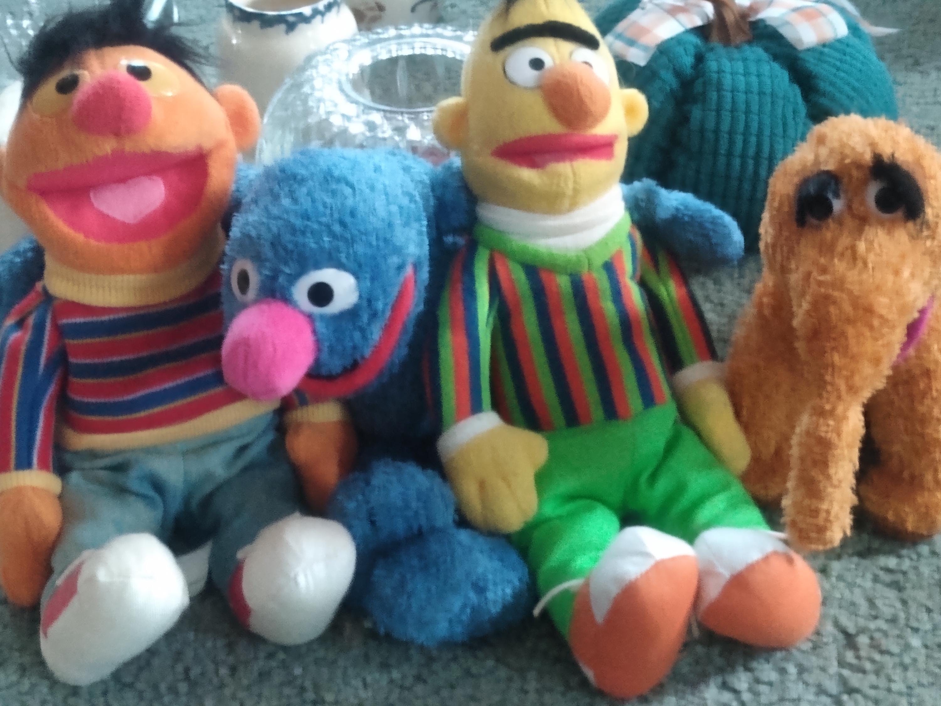Set of 4 Sesame Place Bean Bag Plush, Vintage - Etsy