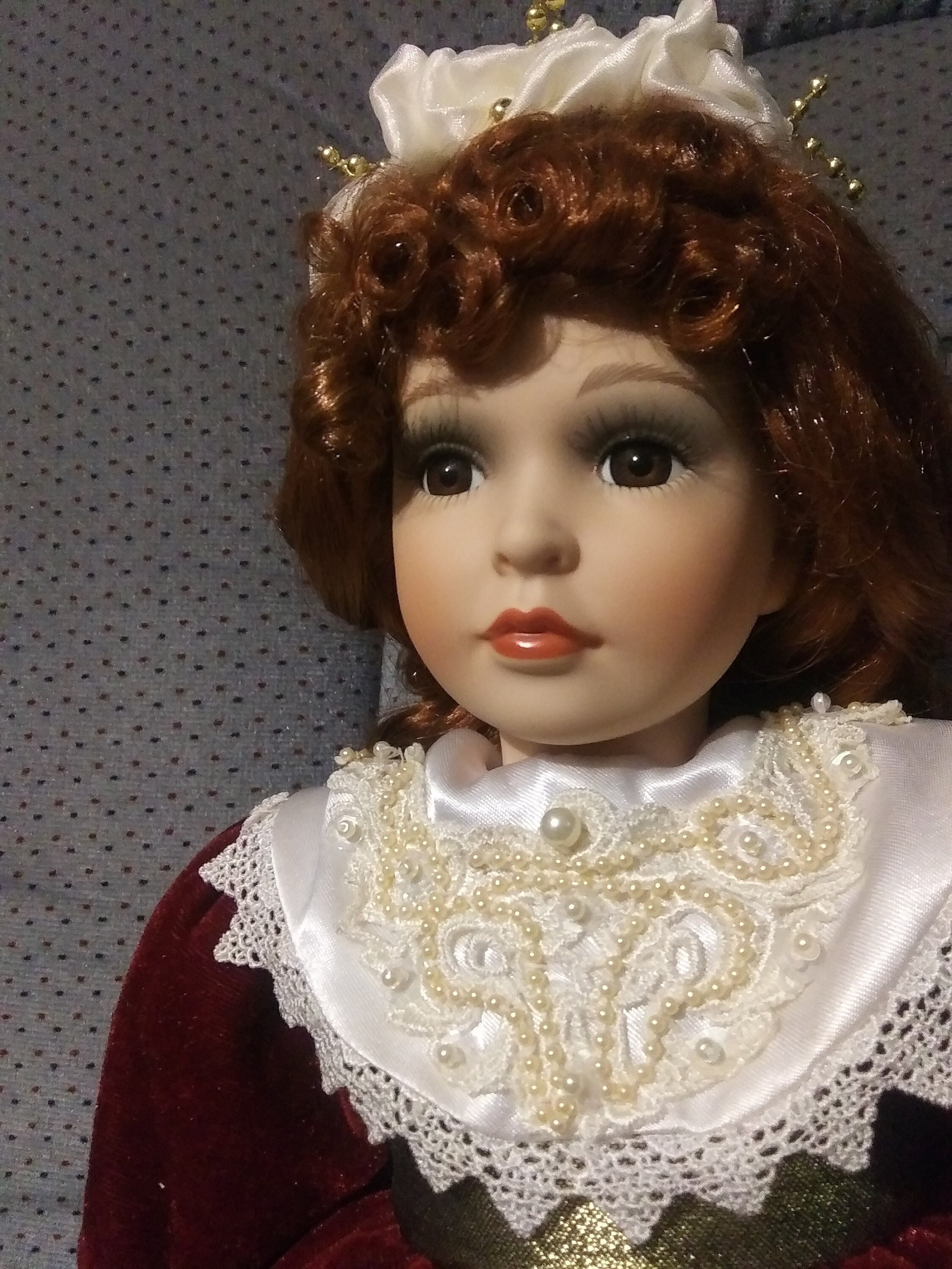 Vintage Porcelain Doll, Beautiful Porcelain, Natalie, Collectible