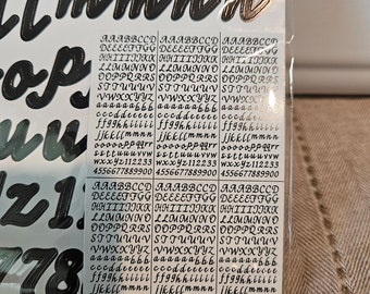 Scrapbooking stickers -letters