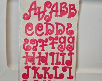 Scrapbooking stickers-letters