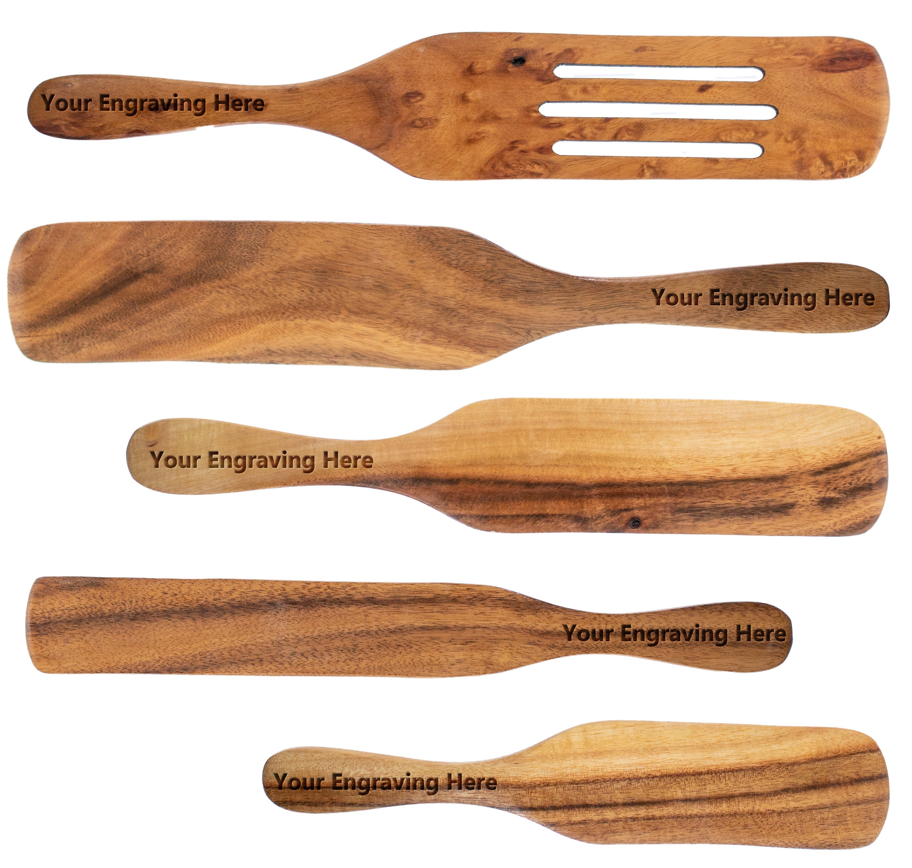 Customized 7 Piece Wooden Cooking Utensil Set: Personalized Gifts and Home  Décor – LuLu Grace