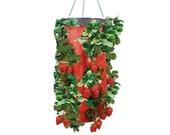 Vertical Garden Hanging Planter 7 Hole Bag for Strawberry Bare Root Plants