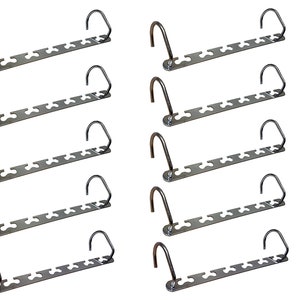 12 Pack New Space Triangles Clothes Hanger Connector Hooks Ultra- Premium Hanger  Hooks Triple Closet Space AS-SEEN-ON-TV