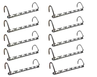 Metal Cascading Space Saving Closet Hangers 360 Swivel Action Maximize Closet Space & Organize Multiple Shirts Pants Clothes - Personalized