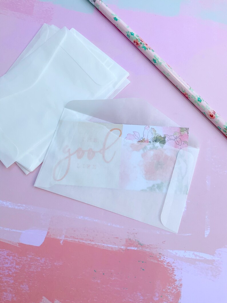 50 Mini Glassine Envelopes 2 1/2x 4 1/4 inches 3 Etsy