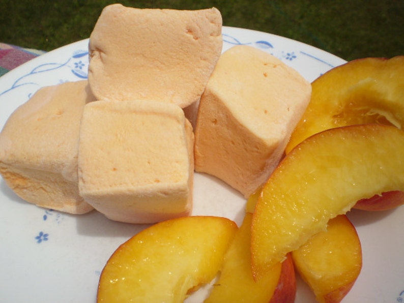 Peach marshmallows homemade sweets Etsy