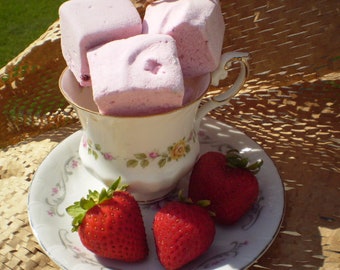 Strawberry marshmallows handmade gourmet candy