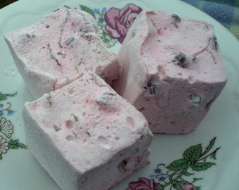Raspberry Chocolate Chip marshmallows 18 gourmet handcrafted candies