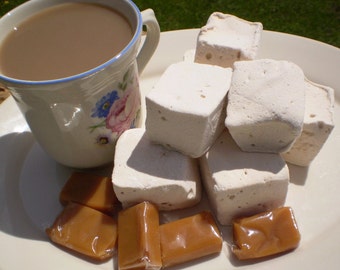 Caramel coffee marshmallows handmade gourmet candy