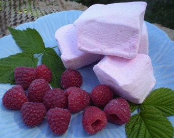 Raspberry Marshmallows homemade candies