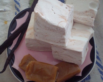 Vanilla Caramel Marshmallows made to order gourmet candies