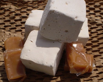 Caramel marshmallows candy handmade gourmet