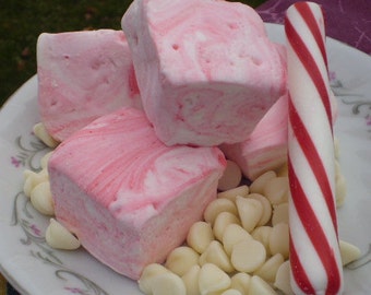 White chocolate peppermint marshmallow 18 piece handcrafted candy