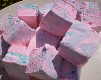 Cotton Candy Swirl Marshmallows homemade candy 18 piece