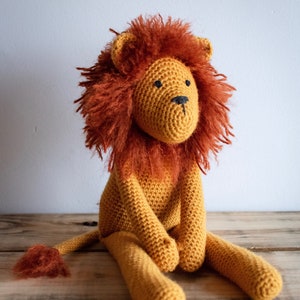 LIAM the LION crochet PATTERN digital download
