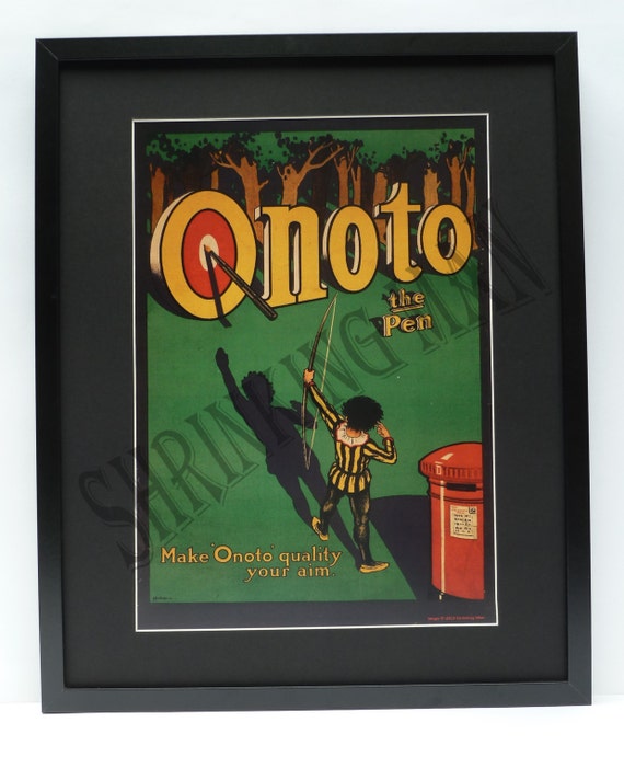 VINTAGE 1920's advertising poster A3 mounted 50 x 40cm | Etsy