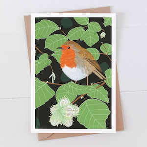 Robin - Cartão de Pássaro de Jardim