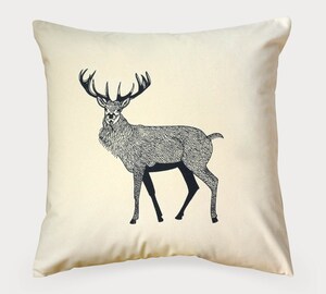 Housses De Coussin Noël Flocons De Neige - Lot De 2, 45x45 Cm, Motif Bois De Cerf, Style Campagnard