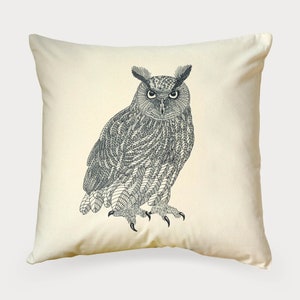 Eagle Owl Cushion Cover