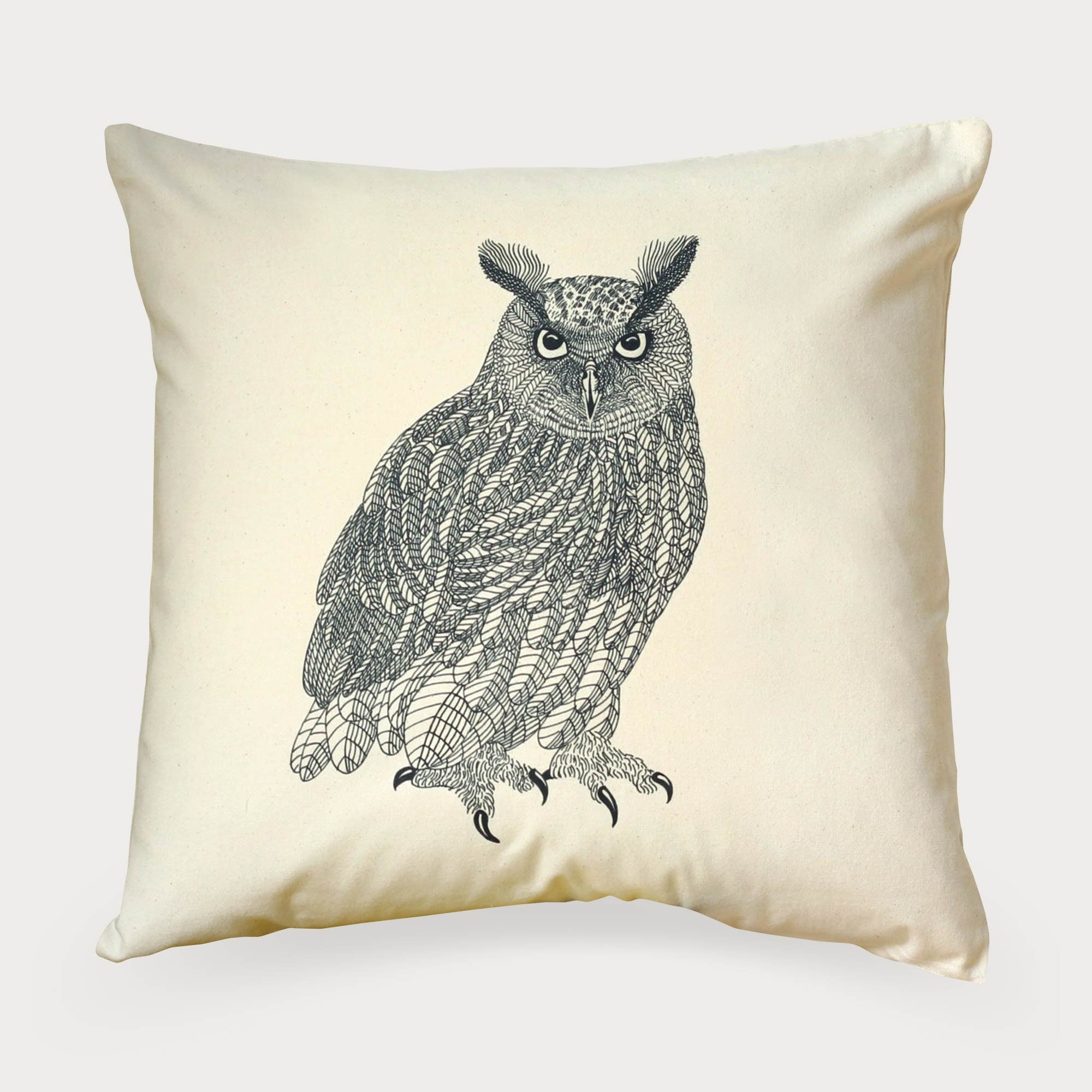 Eagle Owl Cushion Cover