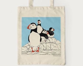 Puffinry Puffins Baumwolltasche