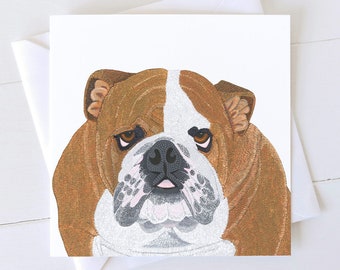 Bulldog - Greeting card