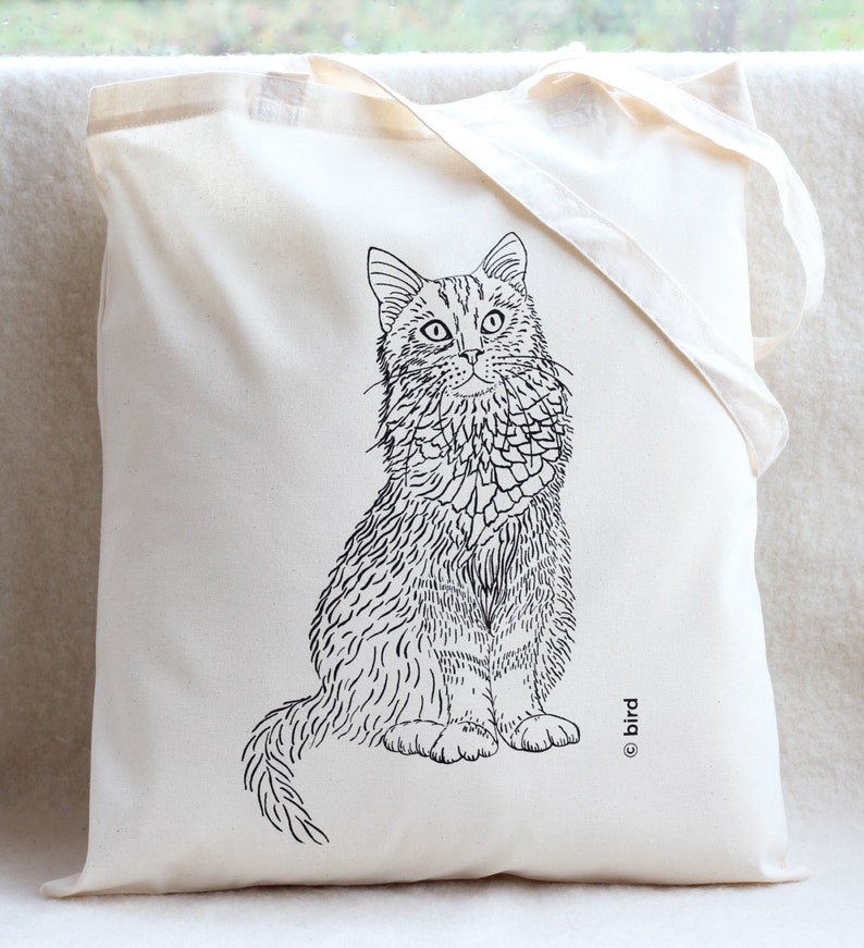 Cat Cotton Tote Bag