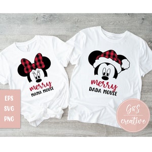Merry Mouse Family Shirt Bundle - digital file download