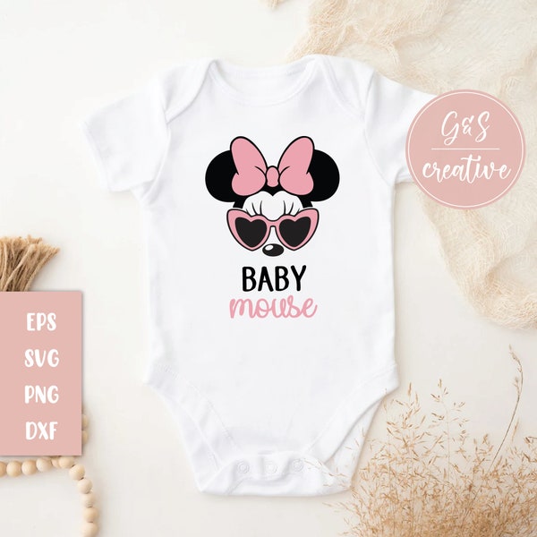Baby Mouse Girl digital file INSTANT download