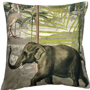 Exotic Wildlife and Botanical Animal Print Cushion Cover Collection
