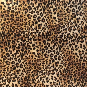 Leopard Pattern Italian Velvet Animal Skin Printed Fabric Sold - Etsy