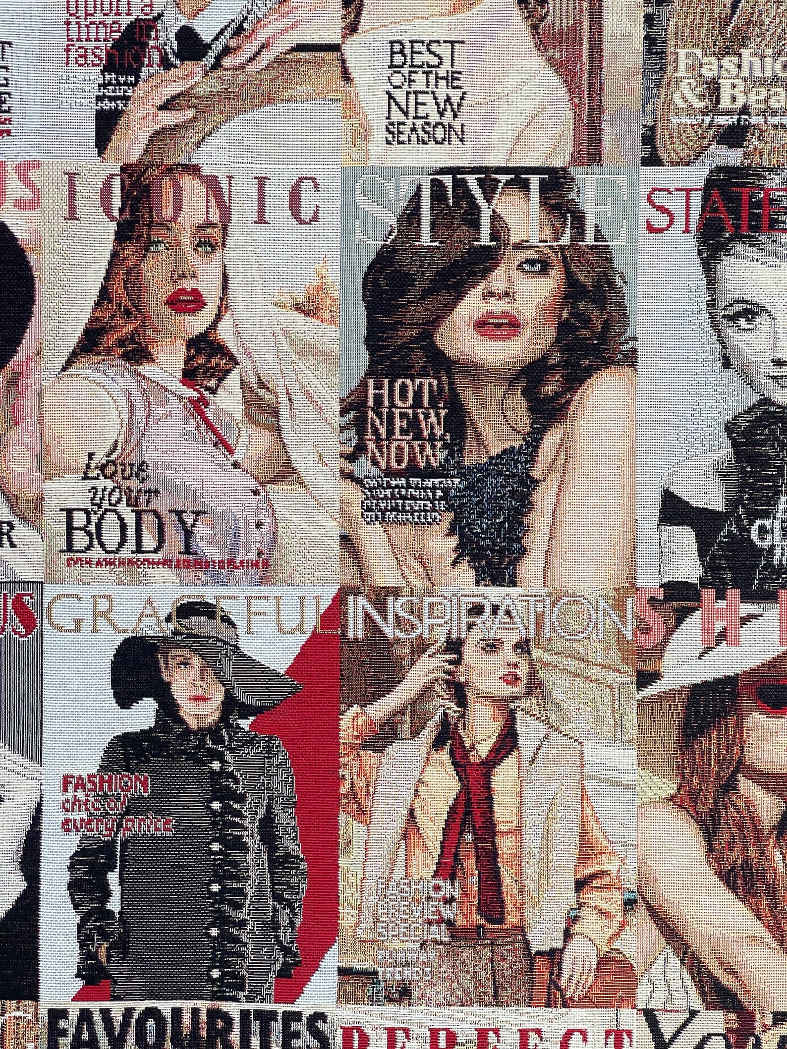 Chic Style - Fashion Magazine - Inspired Woven Fabric Sold by Meter - Etsy