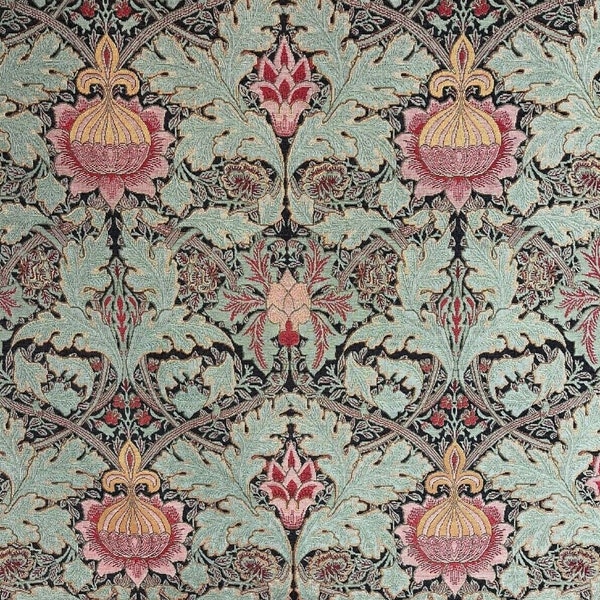 William Morris Woven Fabric Granada Royal Botanical Pattern For Home Decor Upholstery Home Sofa Chair