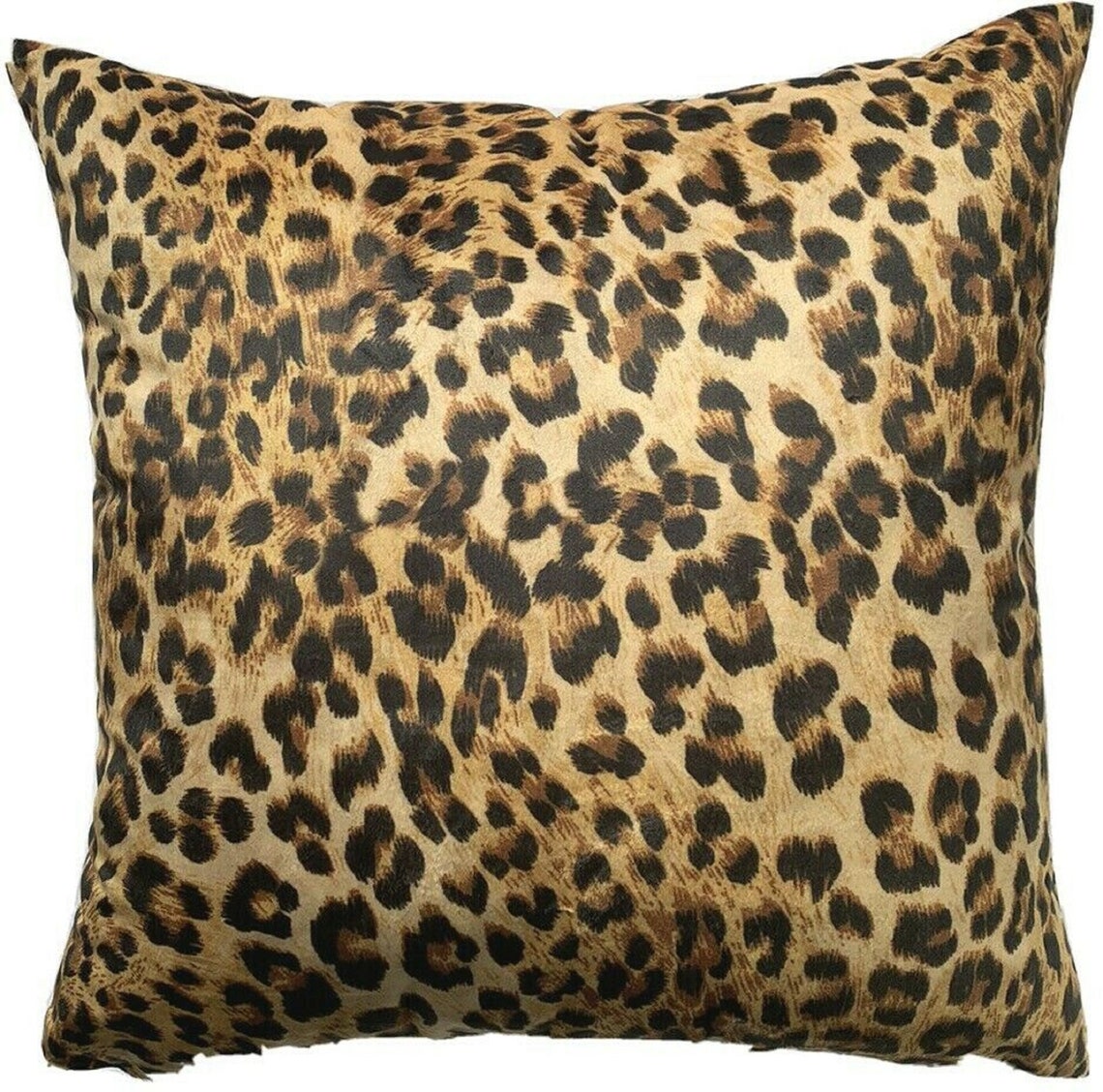 Leopard Animal Skin Printed Italian Velvet Cushion Cover Brown Etsy