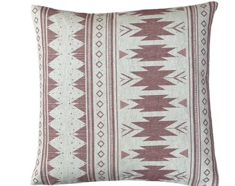 Blush Pink Aztec Cushion Cover | Southwestern Boho Decor