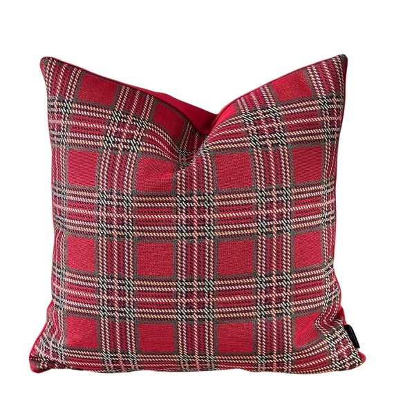 Red Tartan Tartan Cushion Covers And Throws THROW PILLOW Festive