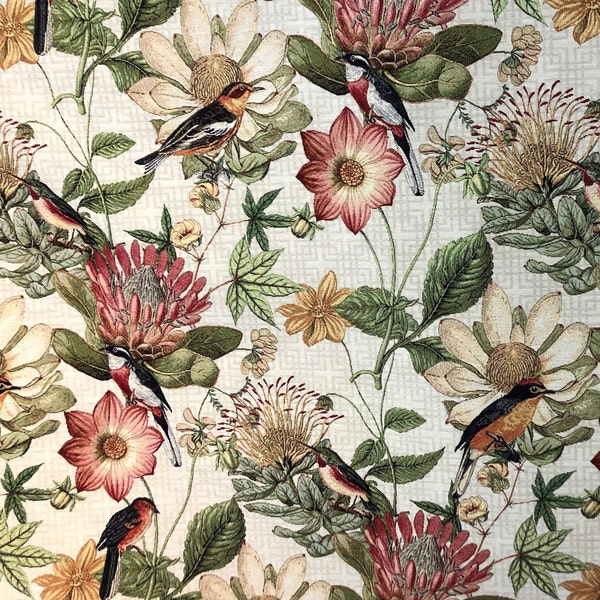 Botanical Fabric - Etsy