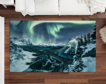Aurora Color Rug Aurora Lights Rug - Etsy
